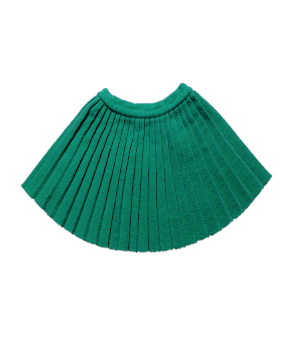Fustă emerald plisată fete 1 la 6 ani